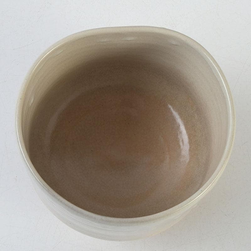 茶道具　萩焼　ひつじ文　茶碗　書付共箱　C　9403