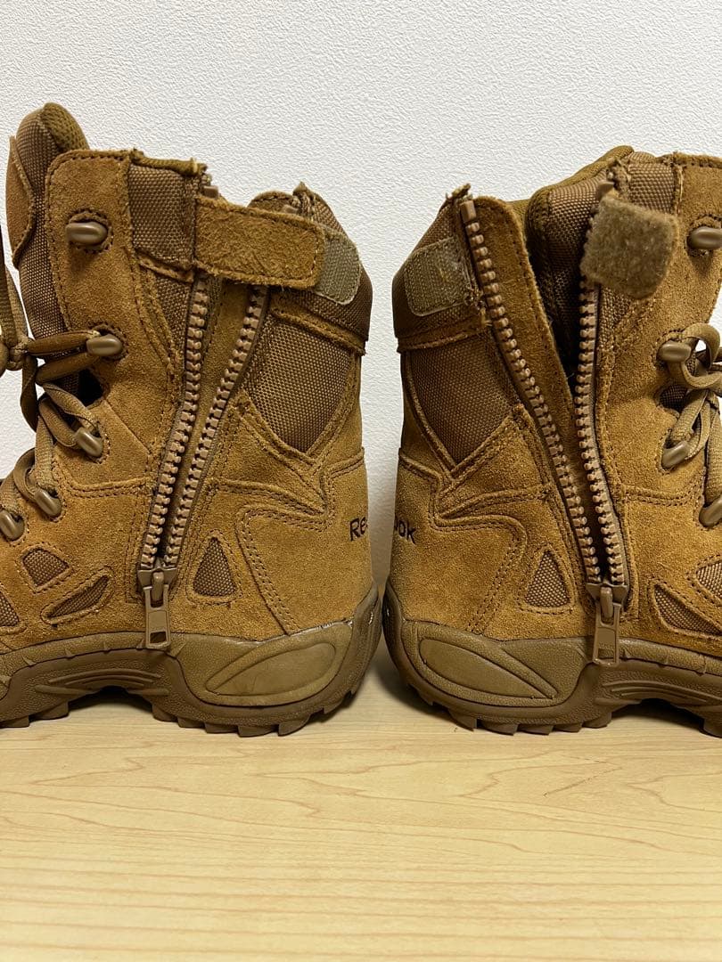 ミリタリーブーツ ブラウン スエード