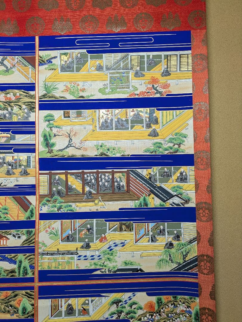 親鸞聖人御絵伝 表具 西本願寺紋