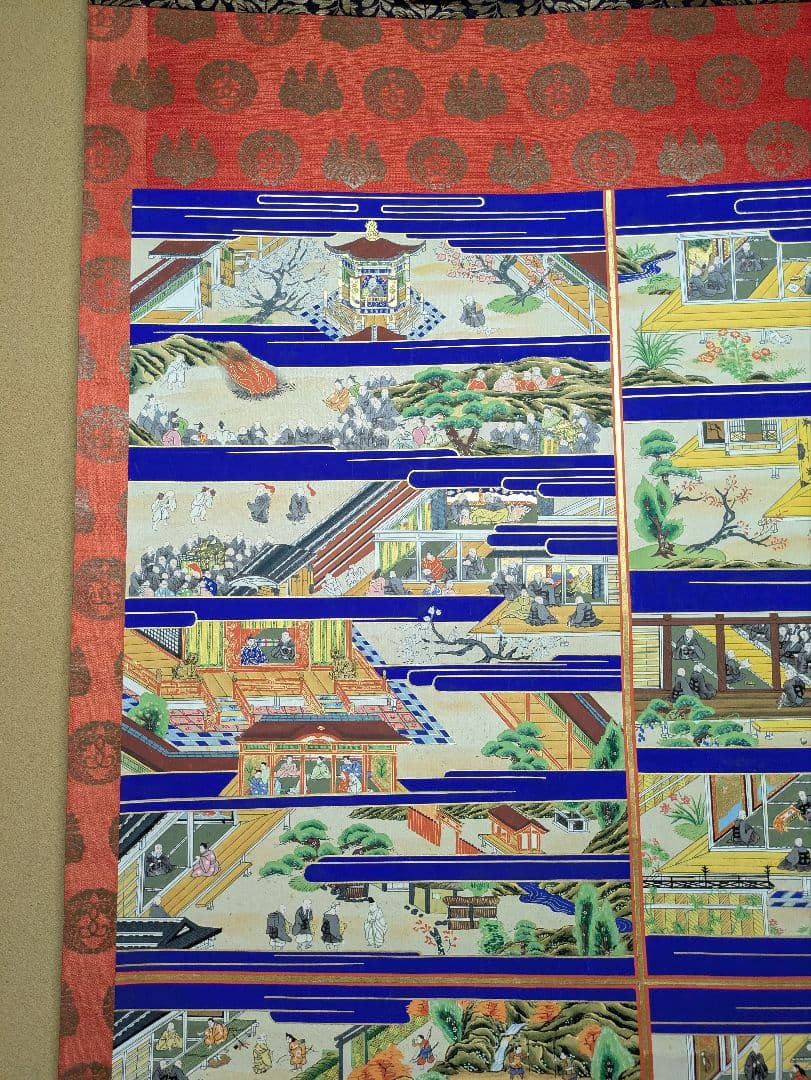 親鸞聖人御絵伝 表具 西本願寺紋