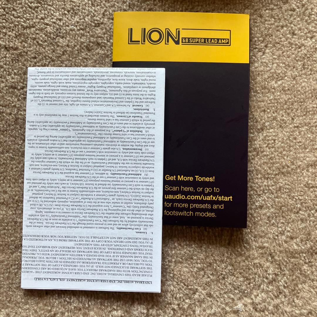 LION 68 SUPER LEAD AMP エフェクター