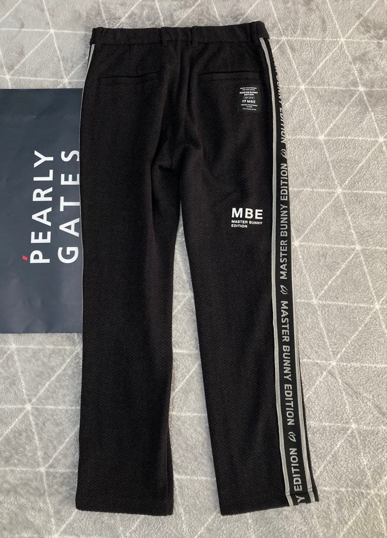 新品 パーリーゲイツ マスターバニー エコロジスタヘリンボンパンツ(6)LL