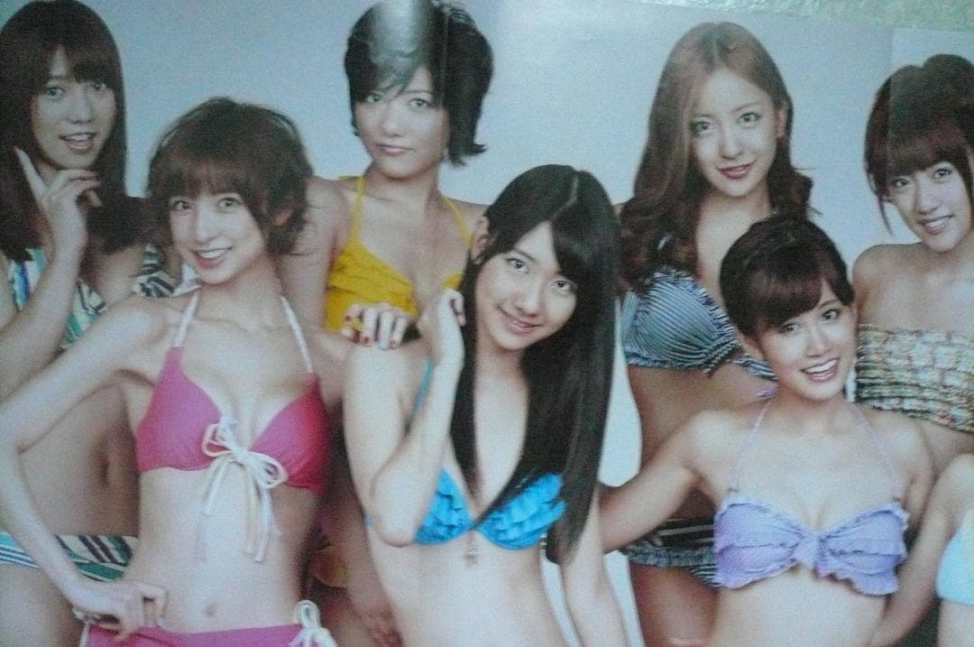 お宝！AKB48 ビキニ水着ポスター付録2012 指原莉乃 松井玲奈 渡辺麻友