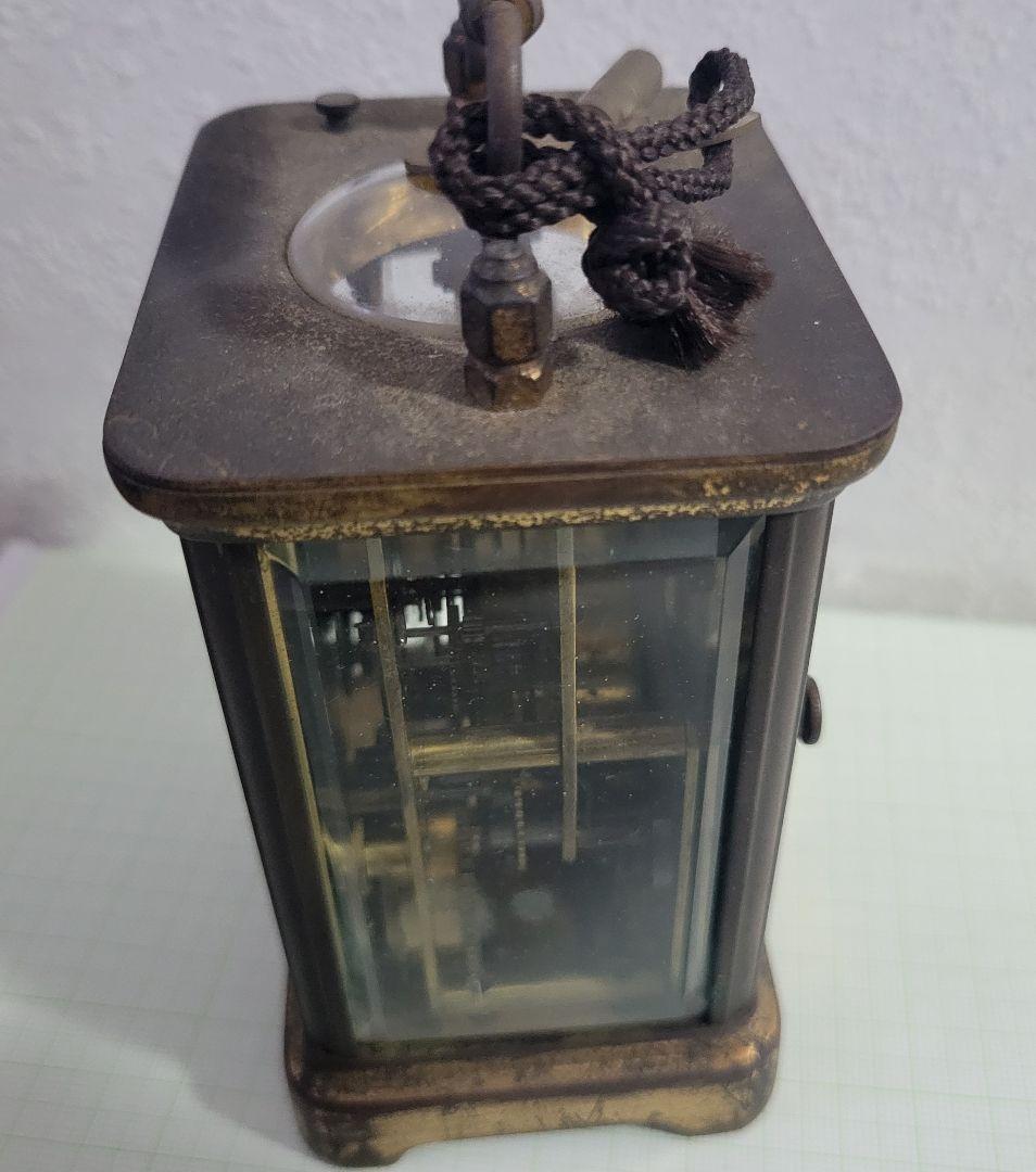 アンティーク時計　キャリッジクロックアメリカ製　　レトロ枕時計