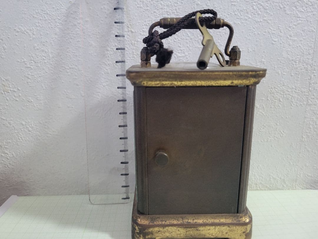 アンティーク時計　キャリッジクロックアメリカ製　　レトロ枕時計