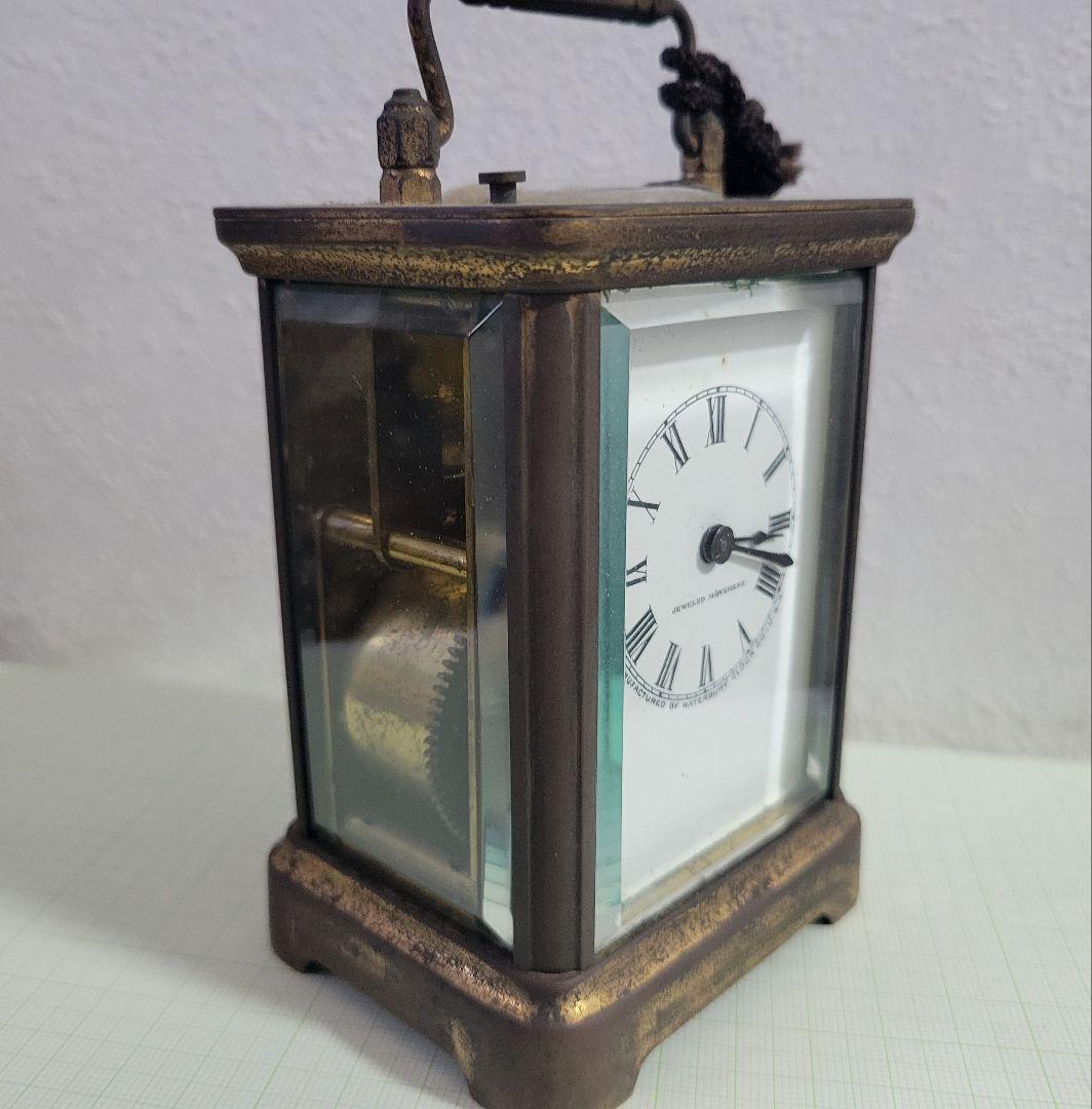 アンティーク時計　キャリッジクロックアメリカ製　　レトロ枕時計