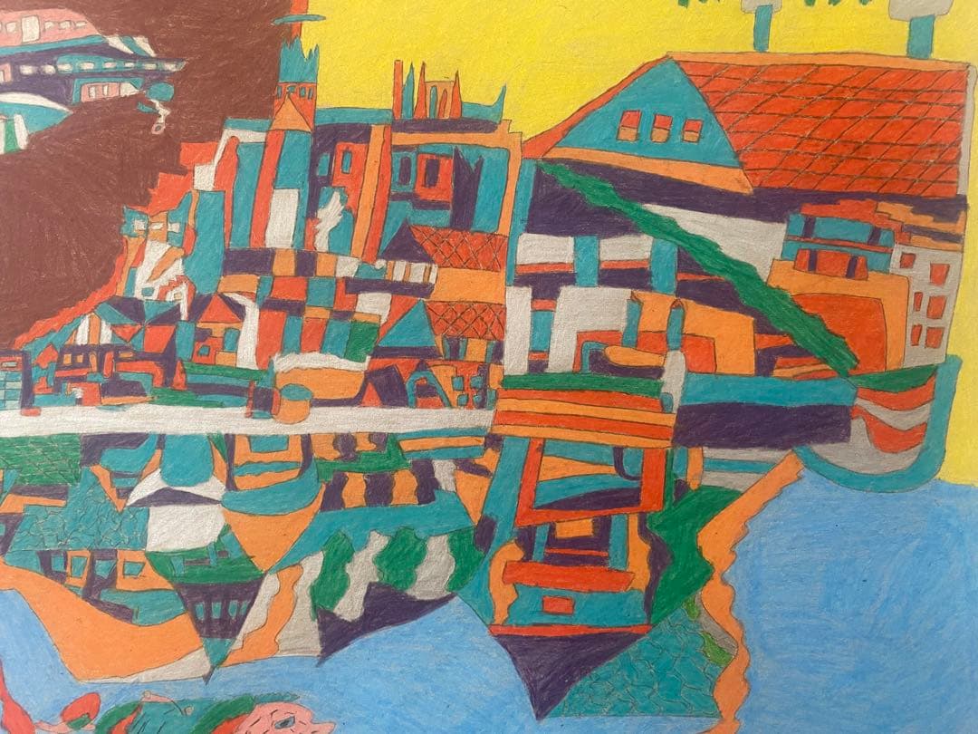 肉筆　湯元光男作　アウトサイダーアート　CIBONE 美術手帖掲載　インテリア