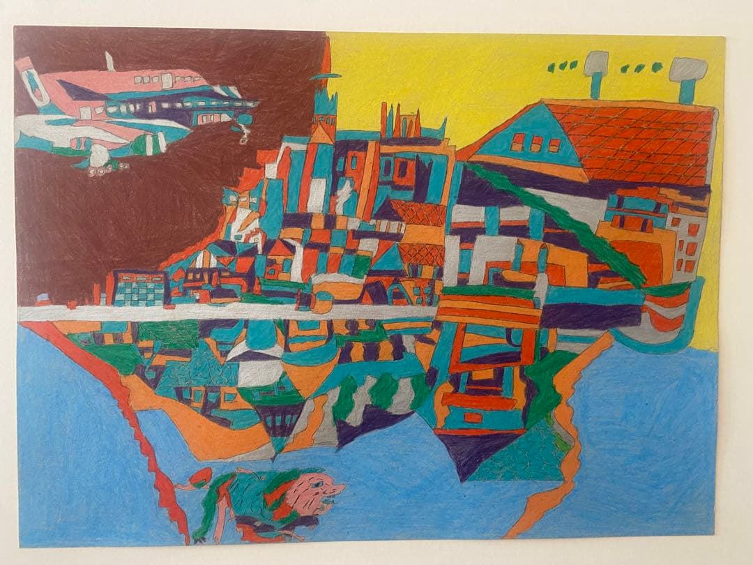 肉筆　湯元光男作　アウトサイダーアート　CIBONE 美術手帖掲載　インテリア