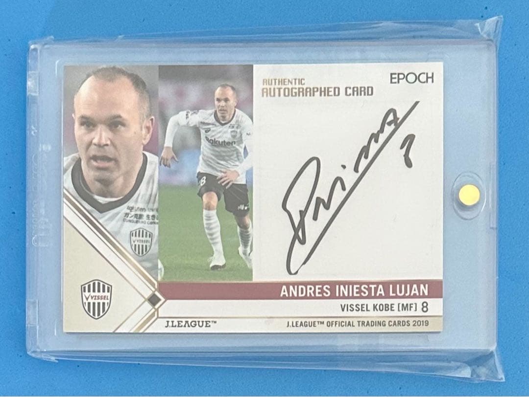 『マグホ発送』2019 Jリーグ ヴィッセル神戸 直筆サインカード イニエスタ