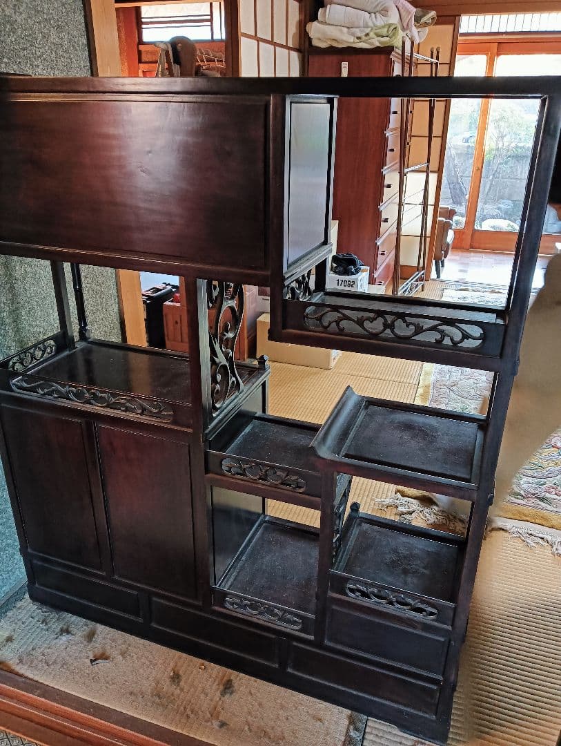 茶棚　茶箪笥　和タンス　アンティーク飾り棚