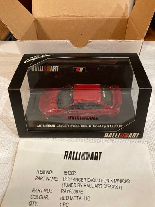 その他 RALLI ART LANCER EVOLUTION X MINICAR1/43