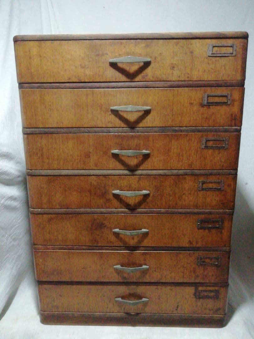 ♪レトロ　木製7段引き出し　36㌢✕36㌢　52.1㌢