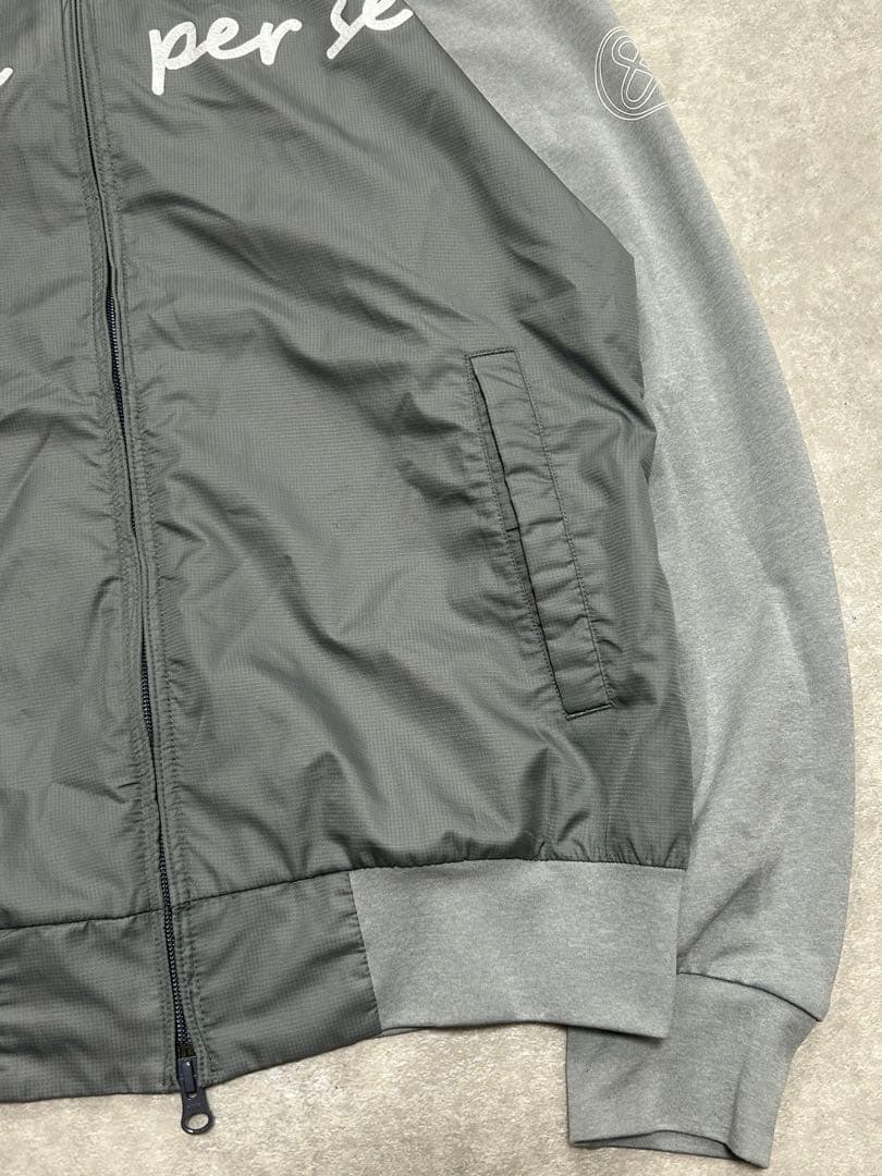 未使用 and per se アンパスィ ゴルフ ジャンバー グレー M 切替
