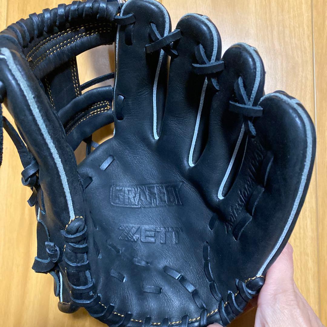 ZETT GRAFECT 少年軟式グローブ Ｓ　黒