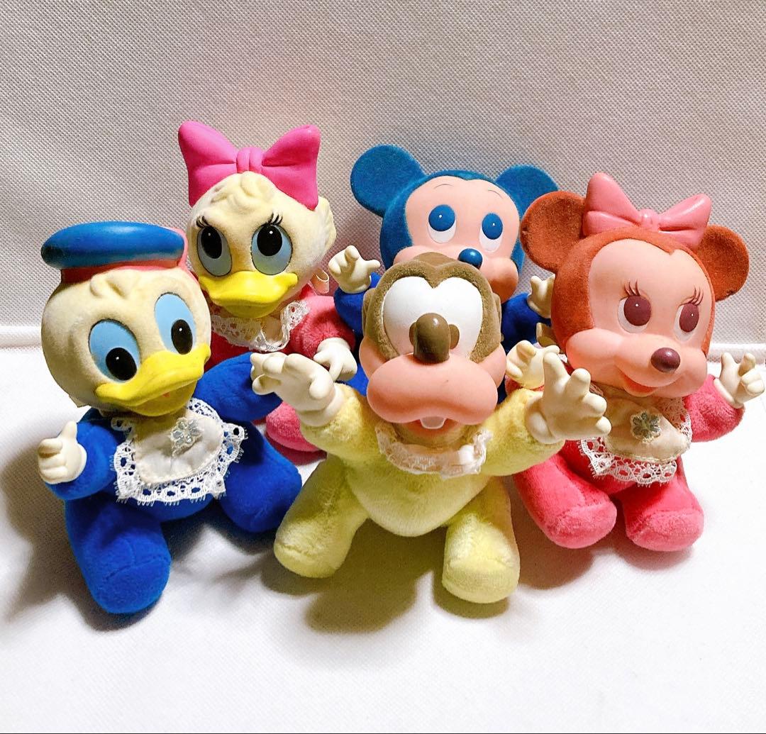 ディズニー ミッキーフレンズ　赤ちゃん人形 5体 セット レトロ 90年代