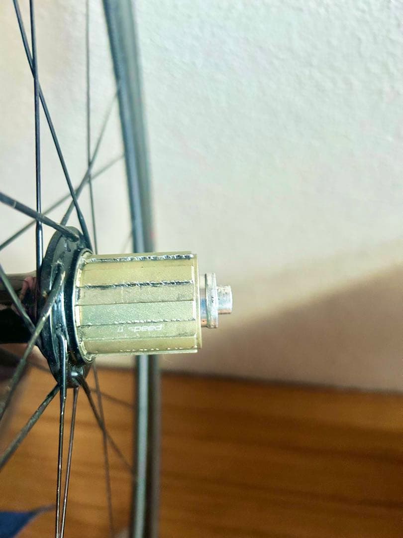 ◆TNIハブ仕様Carbonカーボンホイール後輪＆チューブラータイヤ付き◆