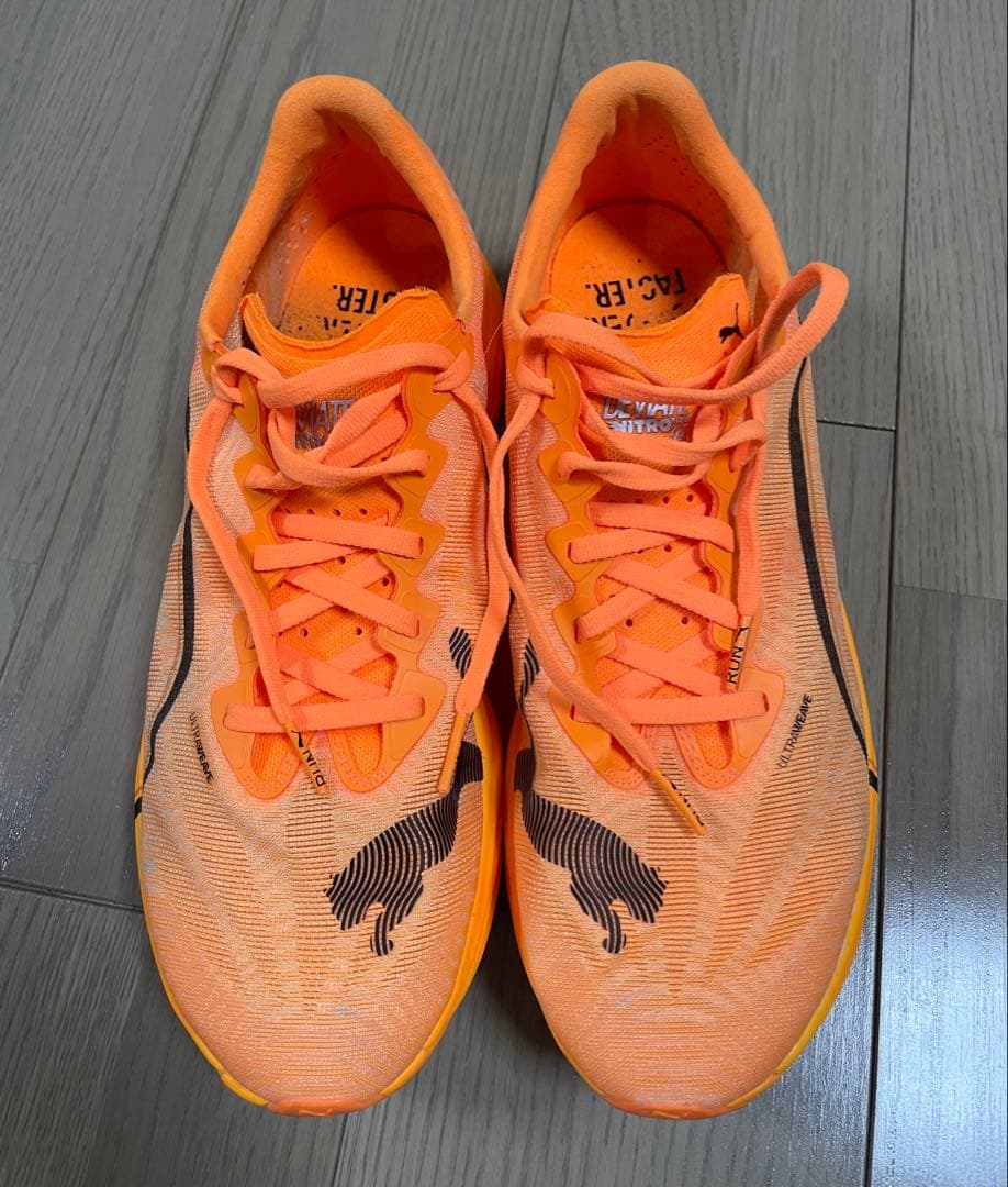 プーマ（PUMA）ディヴィエイトニトロエリート3 オレンジ　27センチ