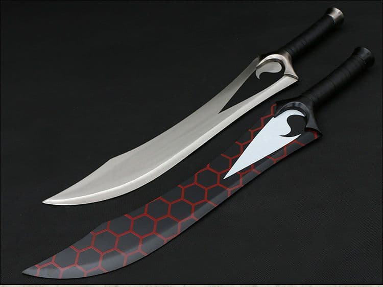 赤a双刀fate英霊衛宮コス干将莫邪全金属 2本 古兵器 武具　刀装具　日本刀