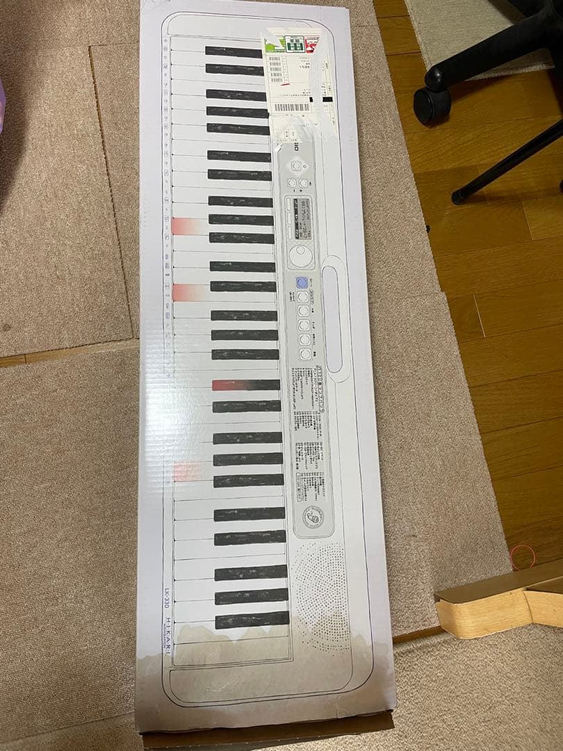 【新品未使用】Casiotone 光ナビゲーションキーボード LK-330