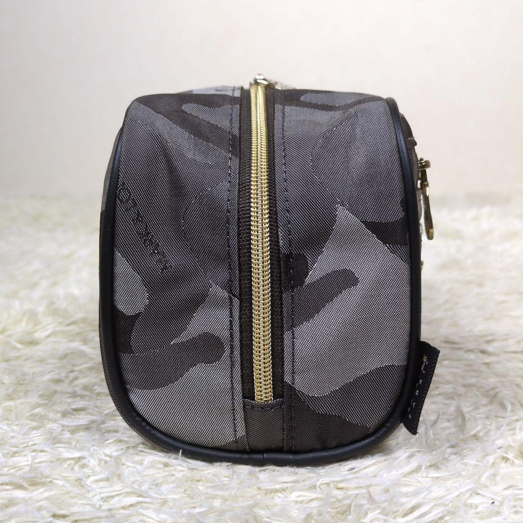 マークアンドロナ カートバッグ カモフラ スカル ナイロン グレー