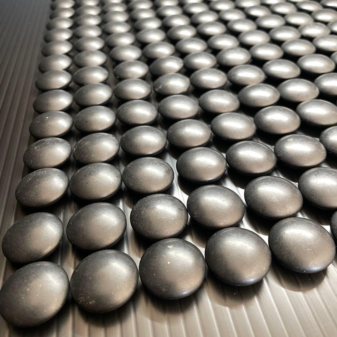 綺麗 蛤 はまぐり碁石 那智黒碁石 大碁笥 竹印 セット 割れ無し