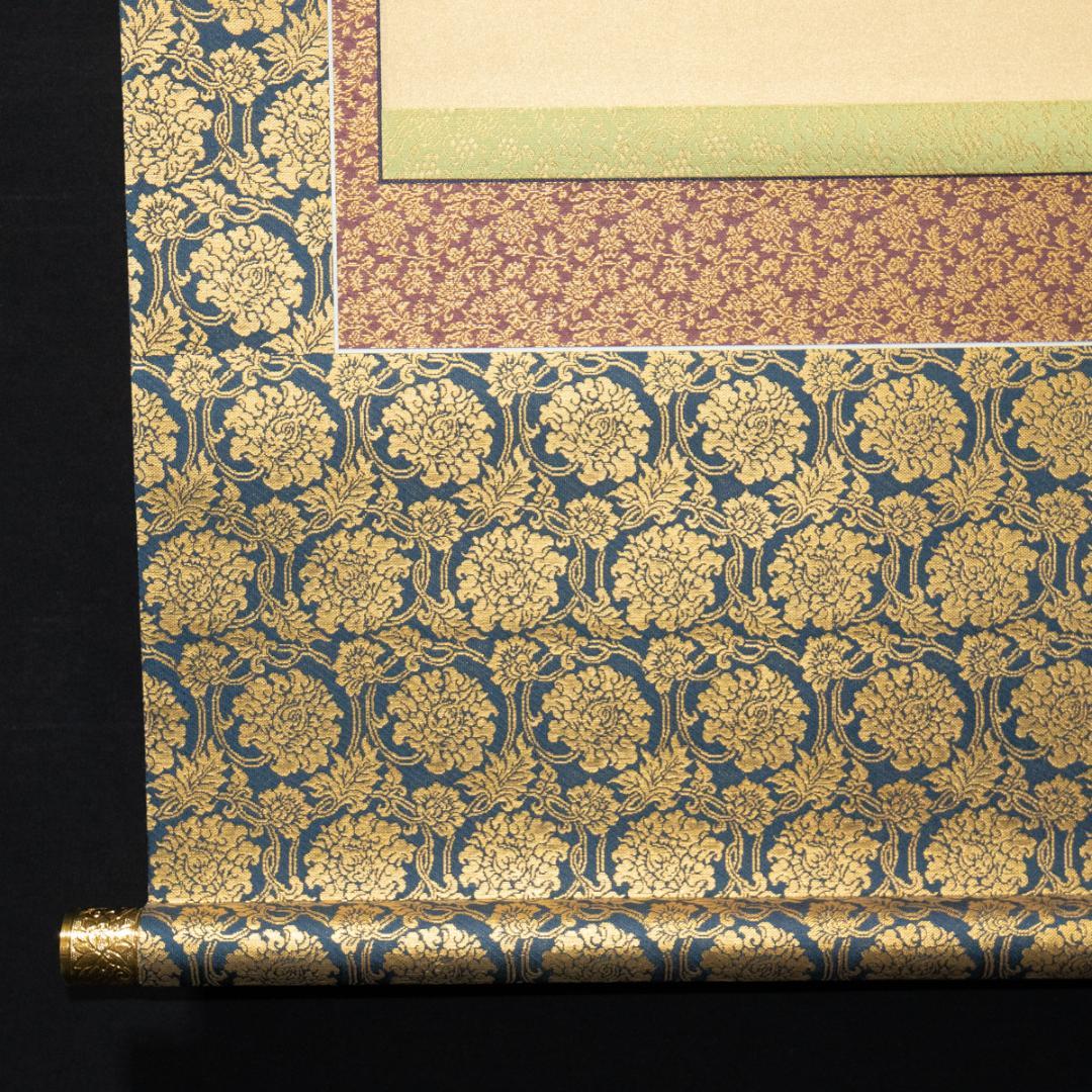 掛軸-658　国井幸雪　法然聖人像　共箱　浄土真宗