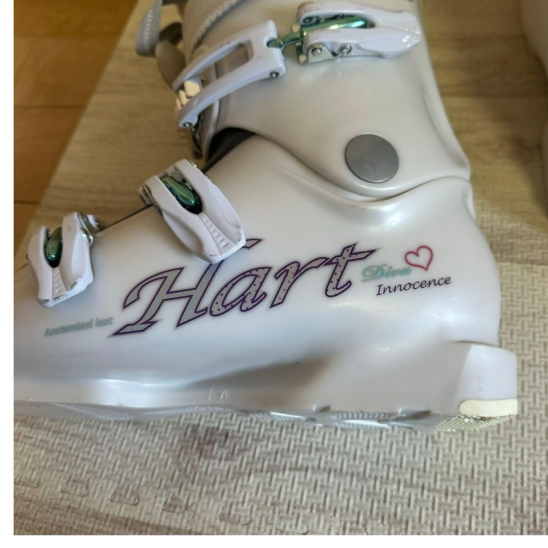 美品 Hart HART DIVA 女性用スキー用ブーツ ホワイト 23cm