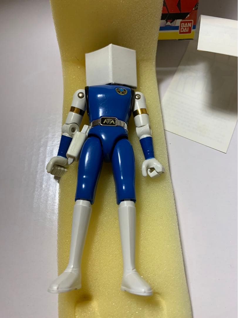 ⚠️デッドストック　超新星フラッシュマン　ブルーフラッシュ　超合金　バンダイ