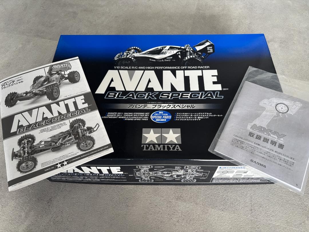 タミヤ 1/10 電動RCカー アバンテ ブラックスペシャル 中古車プロポ付