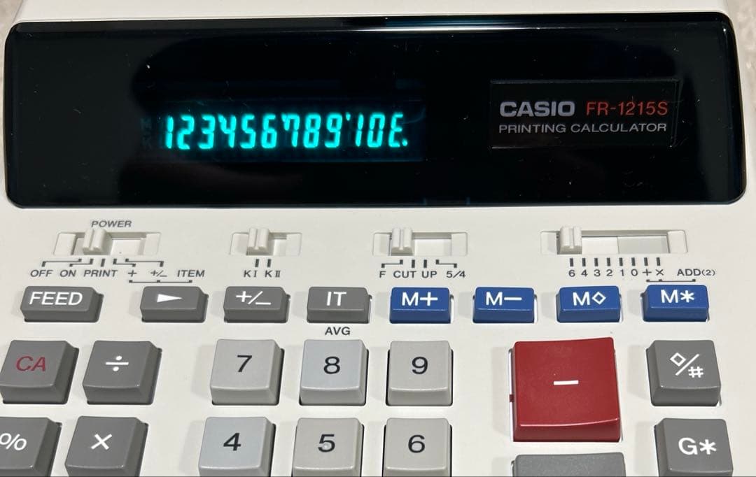 E*I様 【アンティーク】カシオ、電子式記録計算機、電卓、プリンター付き、FR-