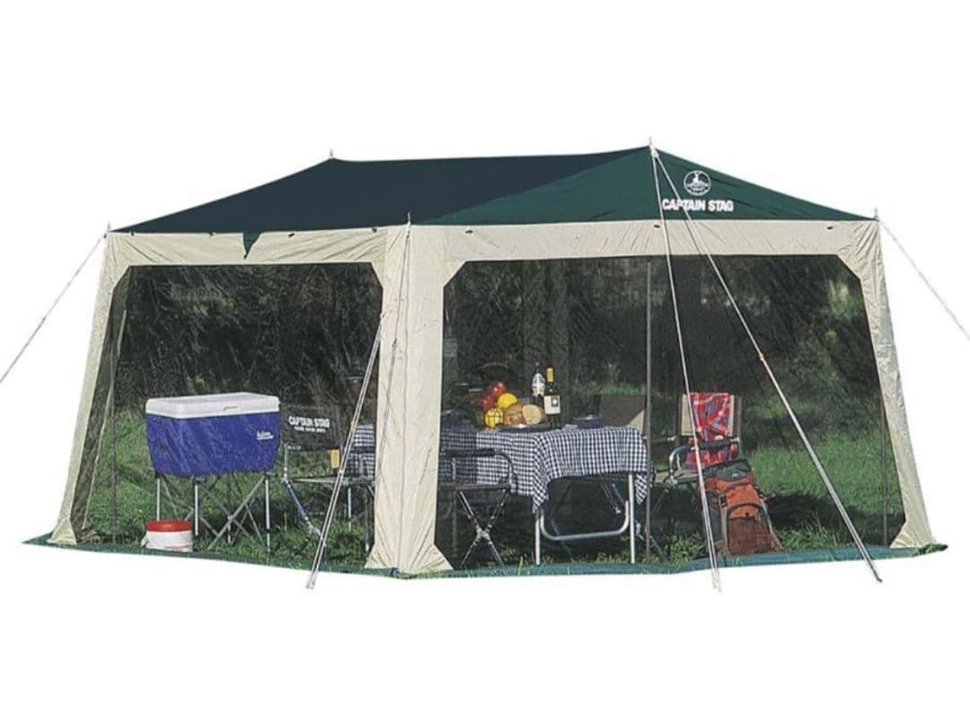 キャプテンスタッグ プレーナメッシュタープセット　4〜5人用 ファミリー虫よけ⑦