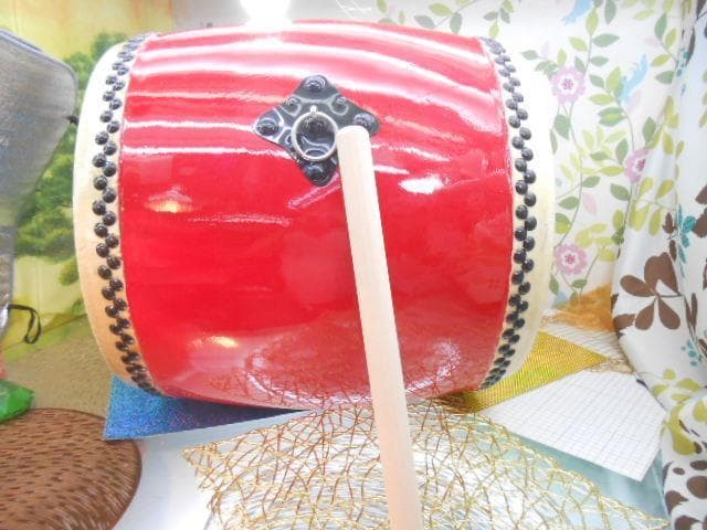 新品未使用(送料無料)28.980円　Nエイサー大太鼓39cm撥付き　跳跳ね♪