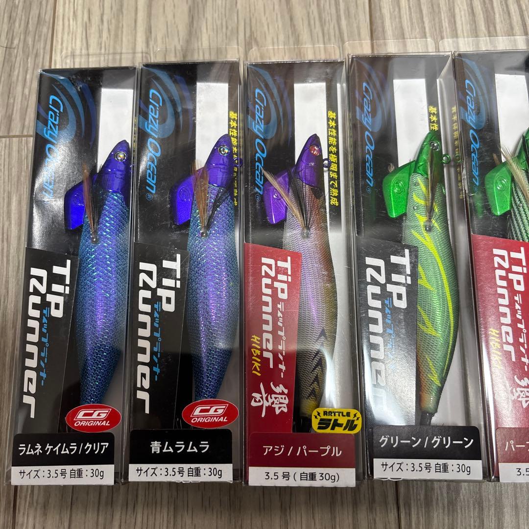 Tip Runner エギ 3.5号 30g 6色セット