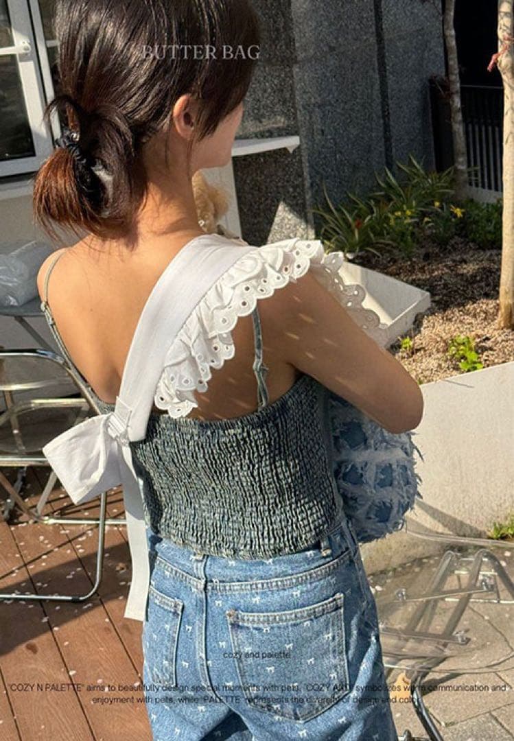 〚COZY N〛 Butter bag バターバッグ デニム スリングバッグ