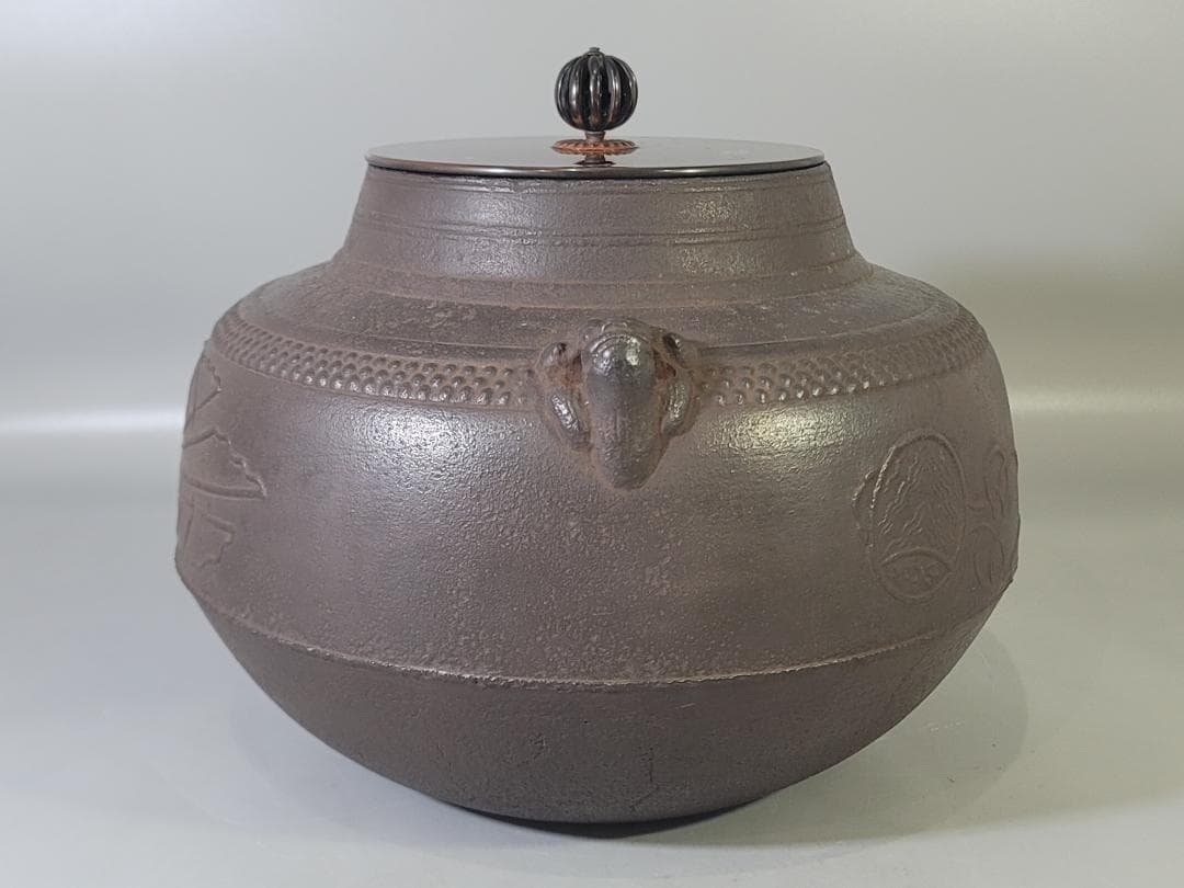 DT716 茶道具 天猫作 茶釜 大西書付 時代物