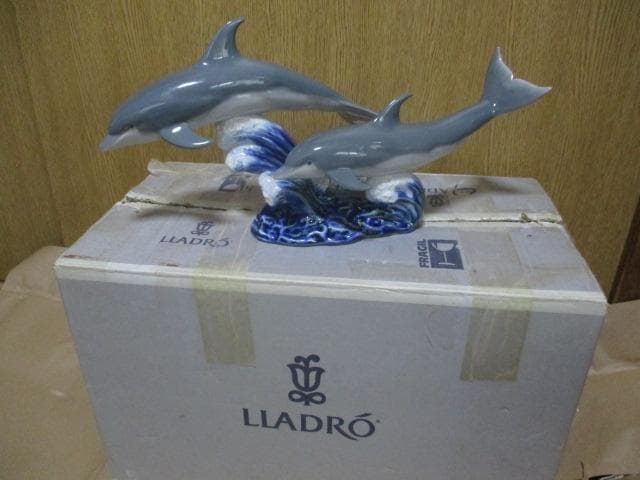 リアドロ　フィギュア　踊るドルフィン　共箱　K49-2