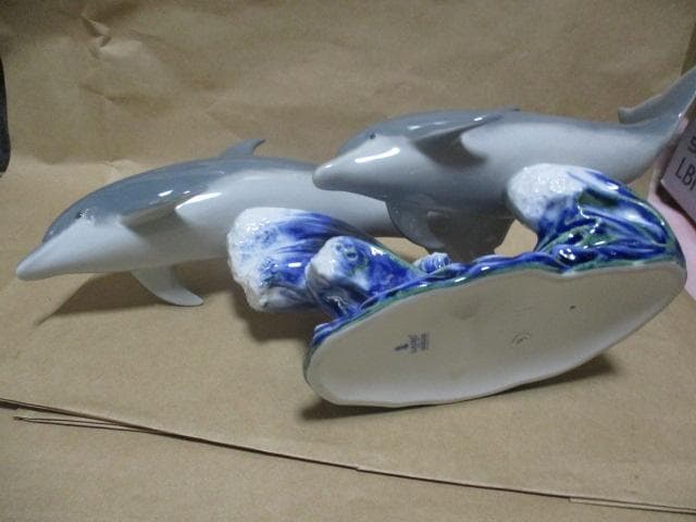 リアドロ　フィギュア　踊るドルフィン　共箱　K49-2