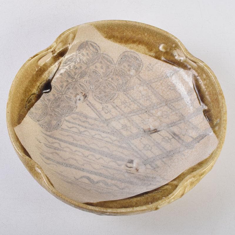 北大路魯山人作　絵志野　鉢　共箱　V　R9184B