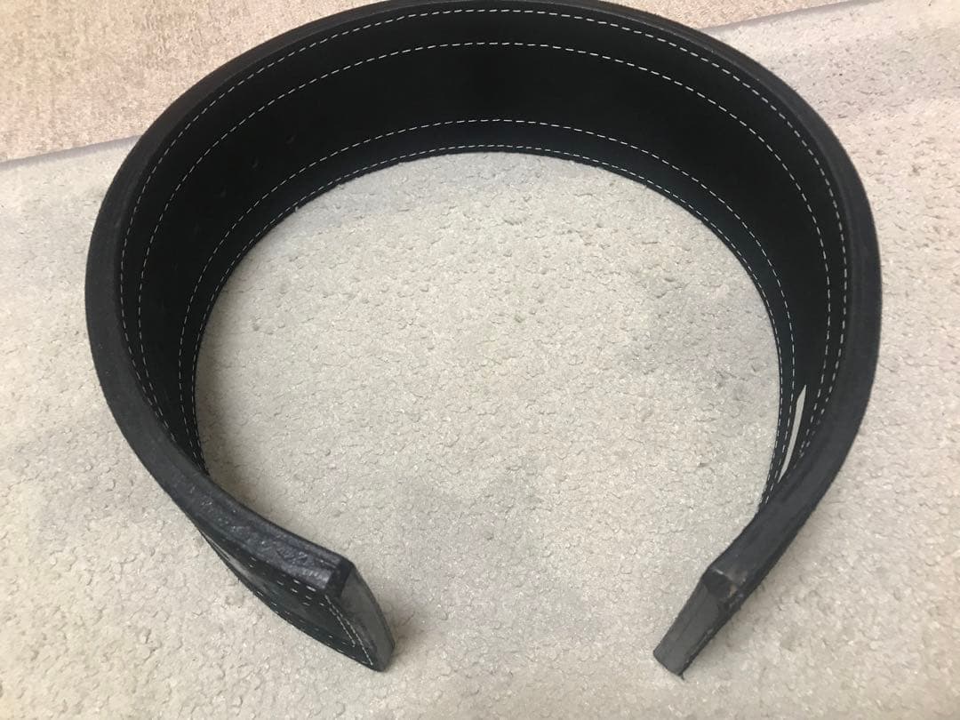 インザーレバーアクションベルト　Ｓサイズ　10㎜　パワーベルト 黒 レザー