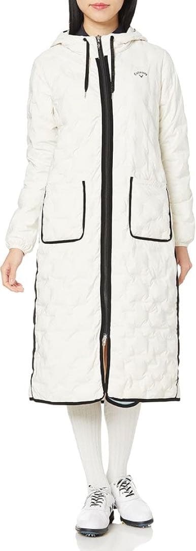 Callaway ブルゾン レディース 接結ジャカードロングダウンコート