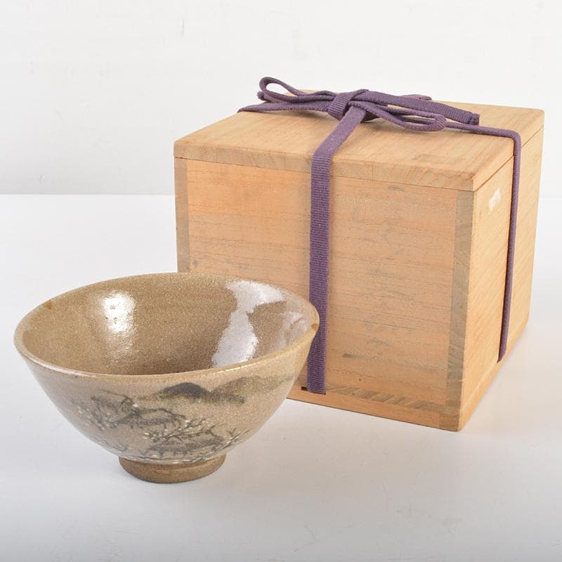 茶道具　青木木米　和歌山水文　茶碗　華中亭道八極め箱　M　R6734