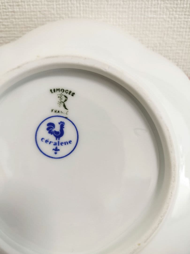 お値下げしました、3枚組　ヴィンテージ 　リモージュ　セラレンアネモネ　ボウル