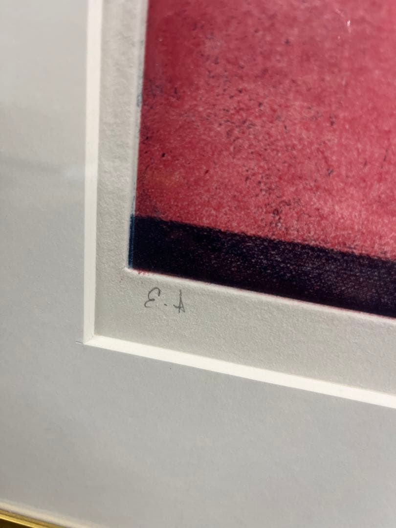 銅版画　ポール・ギヤマン　古代の彫像　直筆サイン