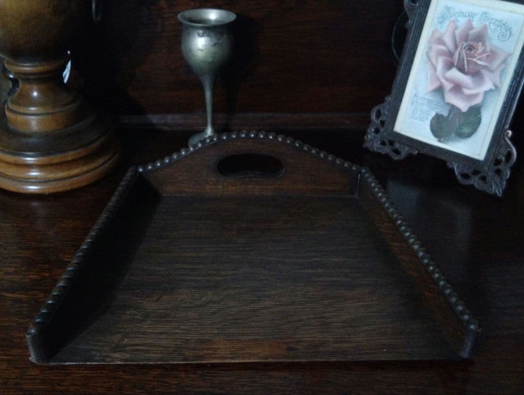 イギリスアンティーク ちりとり ダストパン 木製1920年代 インテリア雑貨