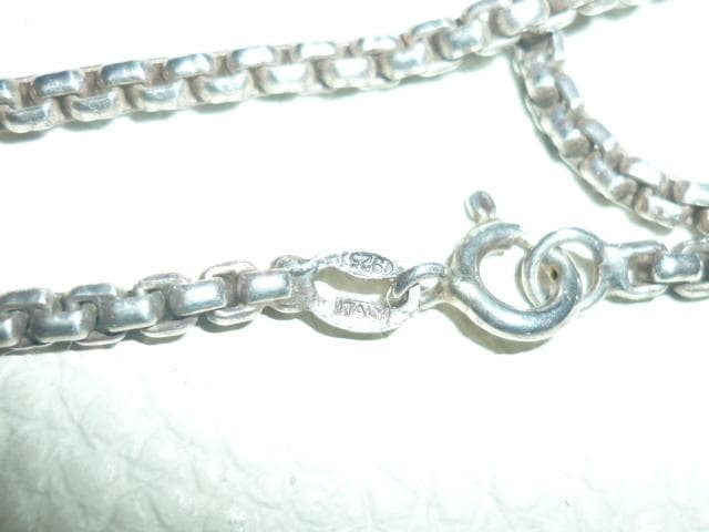 美品 大正時代◆日本製 フォーク型 銀製香水瓶+銀製イタリア製ベネチアンチェーン