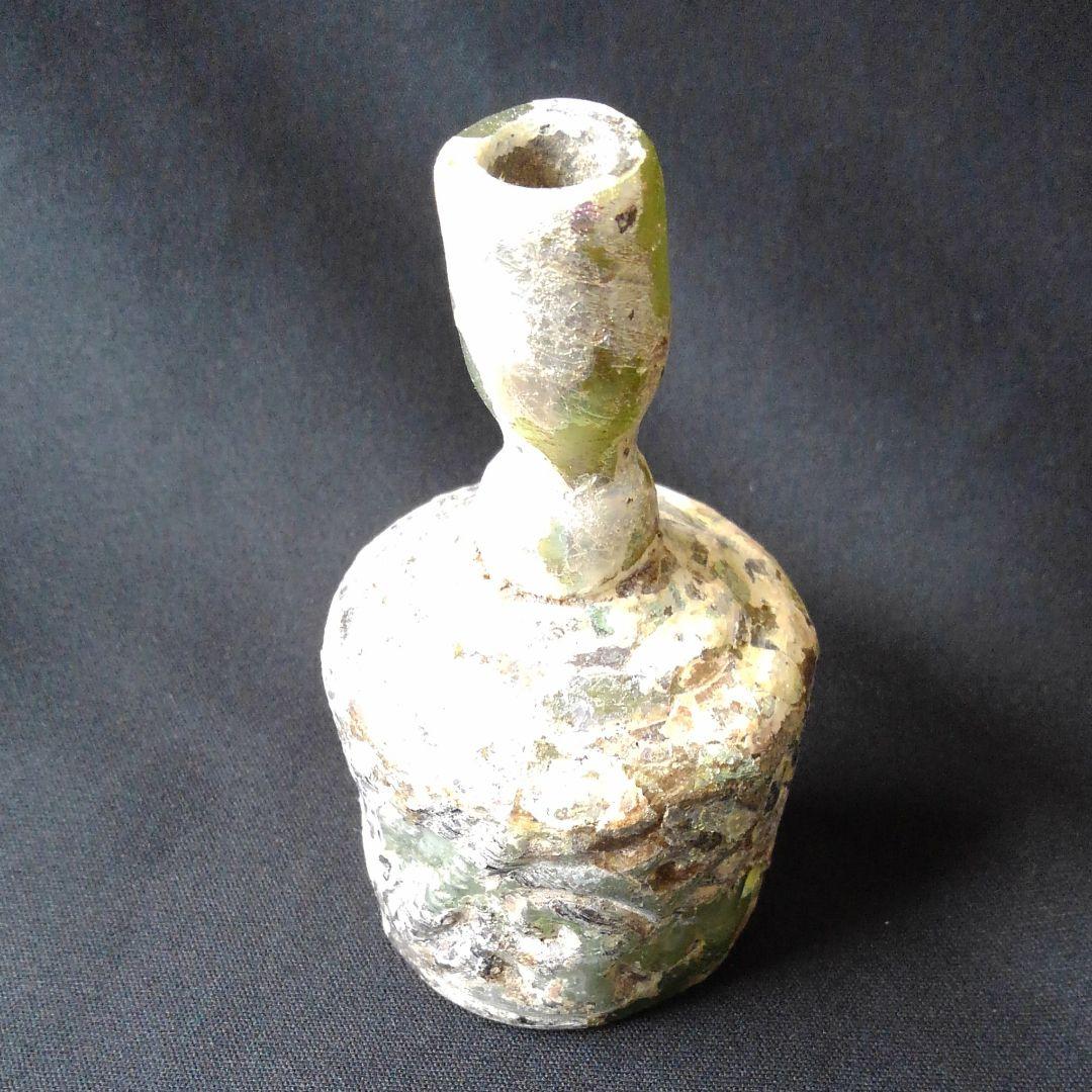 古代ガラス　銀化　光彩　美術館級　グラス　綺麗　貴重　骨董　茶道具