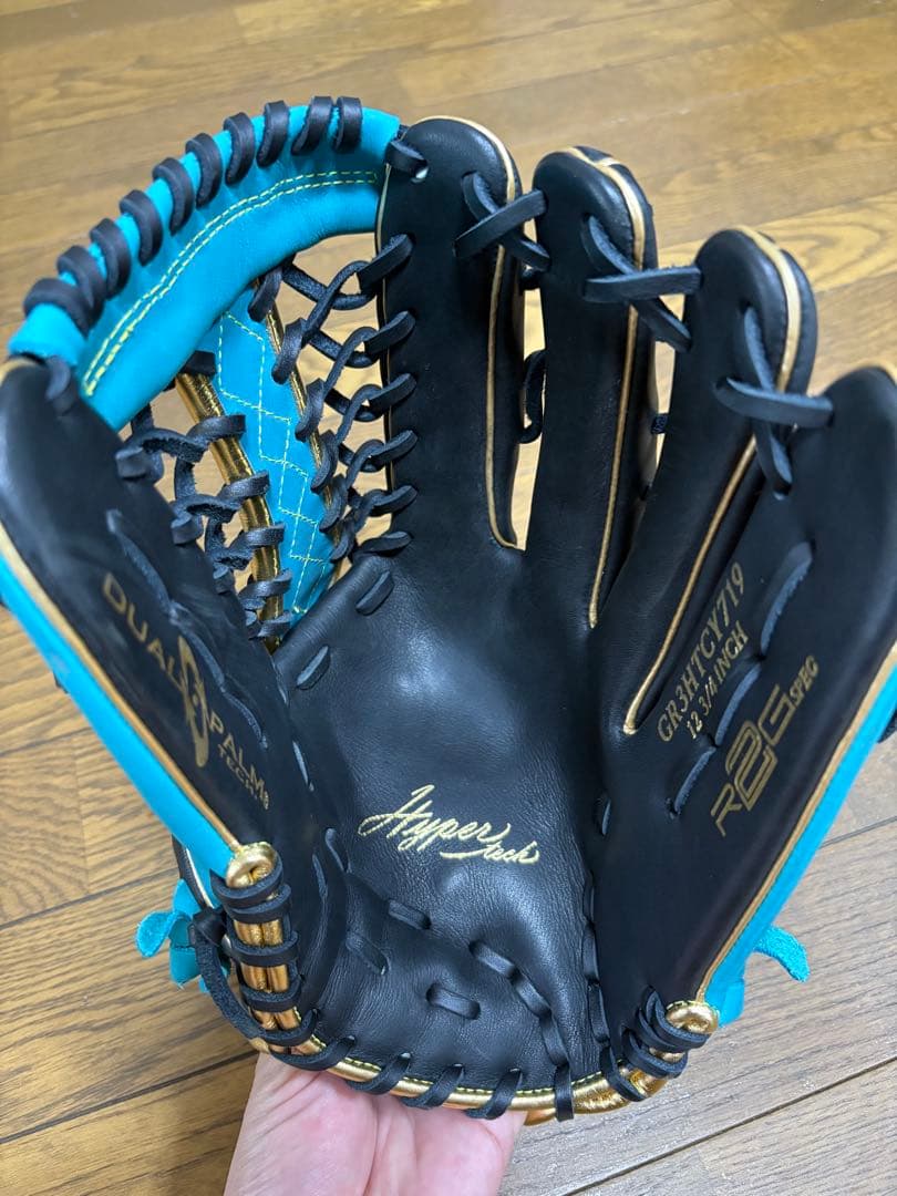 Rawlings Hyper 軟式グローブ 黒/青