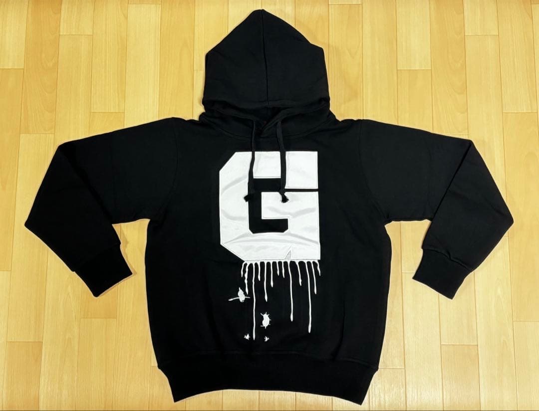 初期 希少 G-DRAGON Gロゴ フード付きパーカー 黒