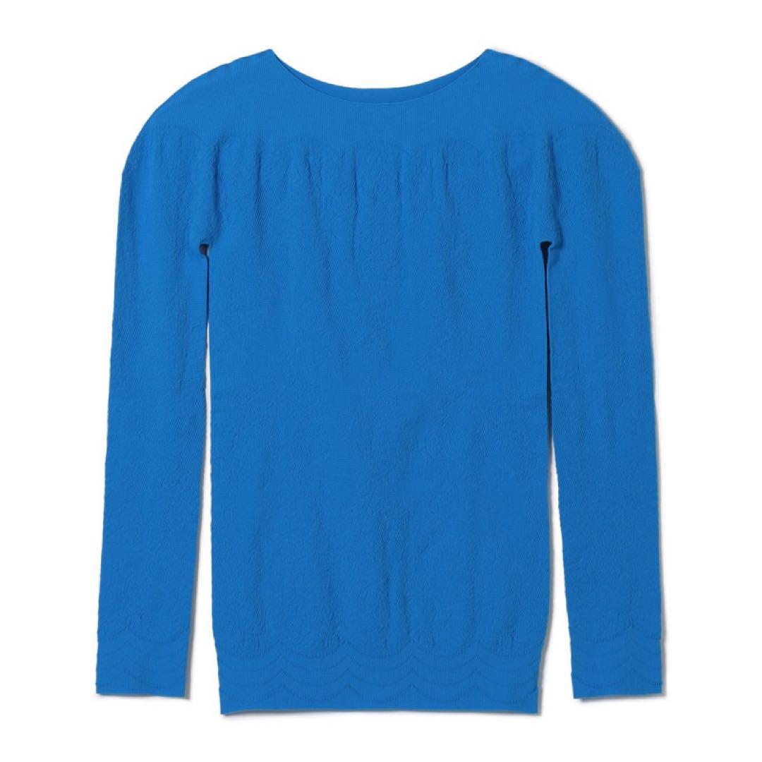 チャコット　長袖　水色　青　ブルー　フラダンス　社交ダンス　フラメンコ　ヨガ