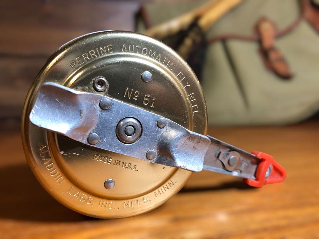 USA製　PERRINE automatic fly reel no51